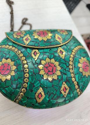 Инійська сумка з каміння мозаїка хенд мейд