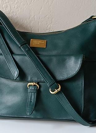 Кожаная сумка portobello london w11 real leather, женская сумка кожаная, сумка на плечо, кожаная сумка
