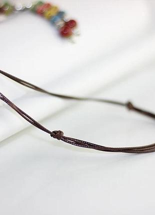 Длинное украшение дизайнерская керамические бусины6 фото
