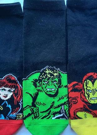 Носки носки marvel супергерои eur 23-26 5 пар