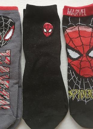 Носки носка spiderman спайдермен eu 23-26 набор 3 пары