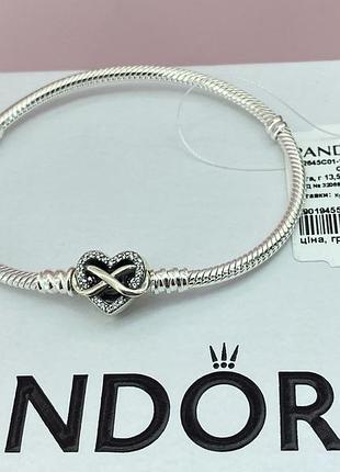 Серебряный браслет пандора pandora семья - самое главное оригинал\серебро 925