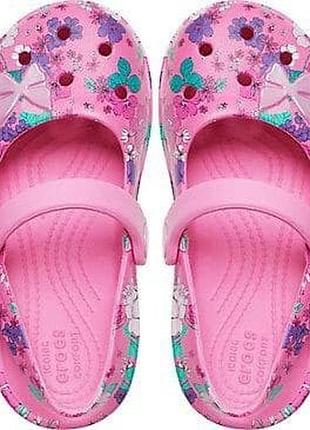 Классные легкие кроссовки кроксы crocs для девочки j1 и j2 33/34 размер 22 см