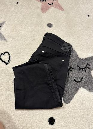 Джинси чорні zara denim