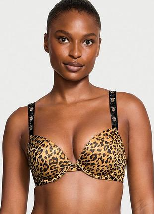 Бюстгальтер victoria’s secret оригінал стрази лео very sexy shine strap smooth push-up bra пуш ап