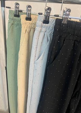 Брюки женские льняные