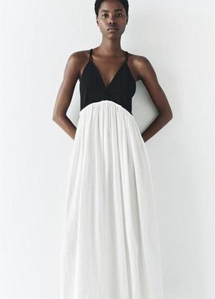 Zw collection contrast midi платье,xs размер
