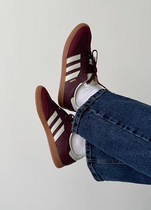 Кроссовки adidas samba bordo4 фото