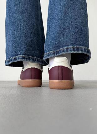 Кроссовки adidas samba bordo7 фото