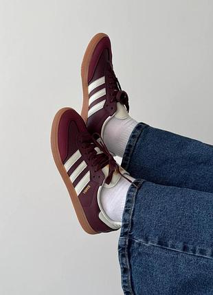 Кроссовки adidas samba bordo10 фото