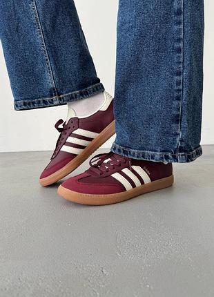 Кроссовки adidas samba bordo5 фото