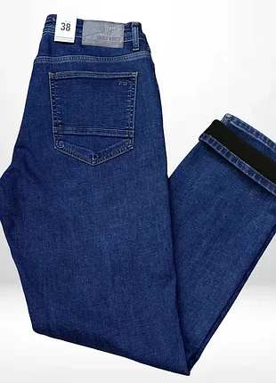 Джинсы мужские на флисе franco benussi синие артикул: jin0010
