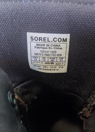 Ботинки кожаные sorel ankeny mid hiker boot, waterproof4 фото