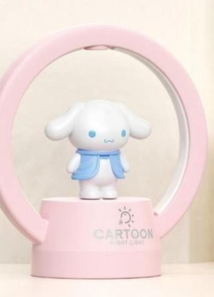 Лампа детская, настольная, синимролл, мультгерои, розовая, ночник эхо, 268d