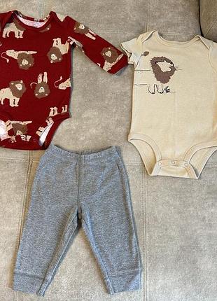 Комплект 3в1  carter’s на хлопчика 6 міс