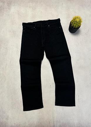 Джинсы штаны брюки черные мужские levis 504 w34 l30 оригинал