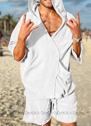 Костюм 2-ка мужской летний креп жатка 4 цвета 46-48,50-52,54-56 razg4413-15539tве