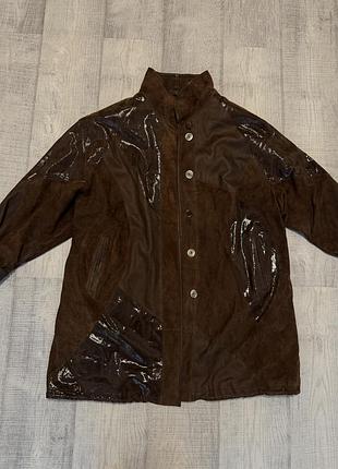 Женская куртка из натуральной кожи xl von holdt