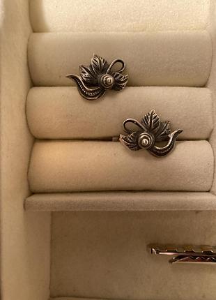 Серебряные серьги