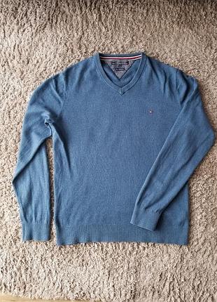 Tommy hilfiger m l 46 48 пуловер кофта джемпер, кашемір