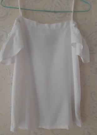 Фирменный топ на тонких брителях из смеси лиоцелл и коттон. massimo dutti