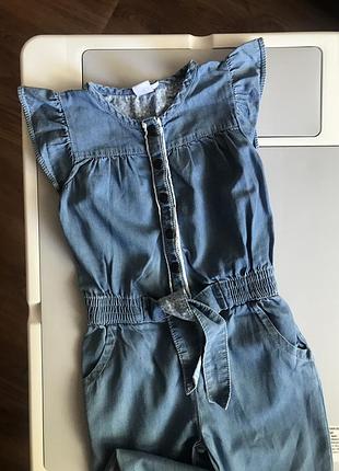 Комбинезон летний джинсовый 4