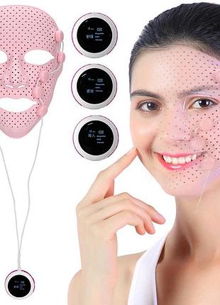 Маска-массажер миостимулятор для лица smart face massager