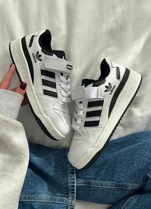 Adidas forum 84 low white black
