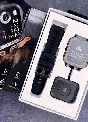 Спортивные умные часы kospet tank m2 orange + спортивные режимы, водозащита, звонки 1077-0249