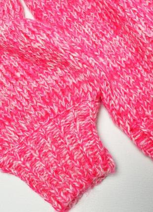 Теплый розовый оверсайз свитер8 фото