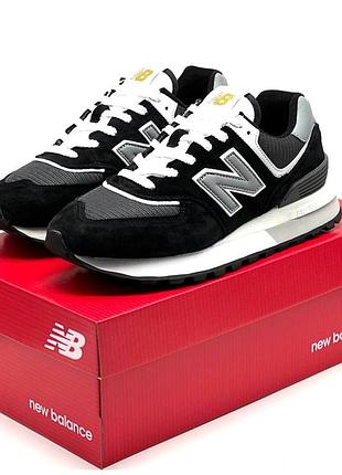 Кросівки весна-літо new balance колір чорний, білий