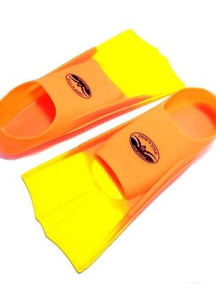 Ласты для плавания в бассейне sns р. 30-32 orange/yellow