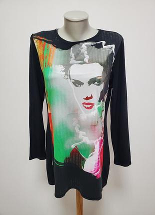 Гарна брендова трикотажна віскозна блузка