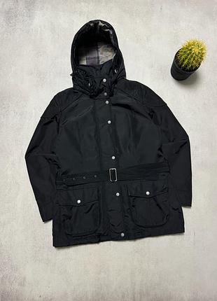 Куртка с капюшоном женская barbour (оригинал) ветровка