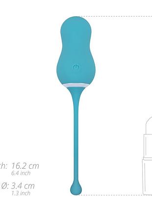 Виброяйце cala azul – elena vibrating egg with remote control, 10 режимов, пульт дк 5