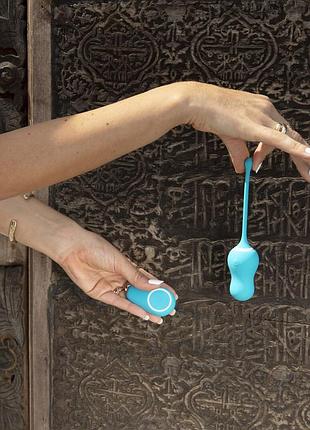 Виброяйце cala azul – elena vibrating egg with remote control, 10 режимов, пульт дк 2