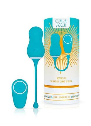 Виброяйце cala azul – elena vibrating egg with remote control, 10 режимов, пульт дк 10