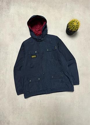 Куртка ветровка с капюшоном barbour оригинал