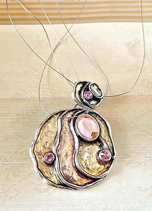Колье подвеска и цепочка кулон