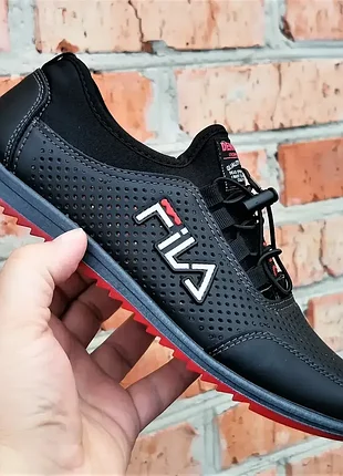 Мужские кроссовки черные летние мокасины сеточка