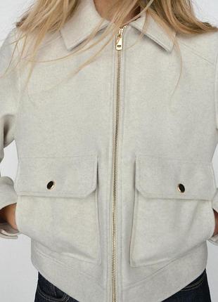 Куртка soft с молнией zara