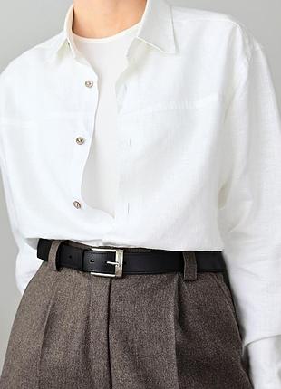 Кожаный женский ремень. двухслойный черный ремень. пояс кожаный. ремень из кожи.