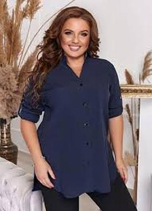 Блузка блузка рубашка размер 58-60 / 28 легкая натуральная вискоза лен коттон новая