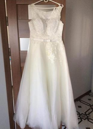 ❤шикарне весільне плаття ручної роботи