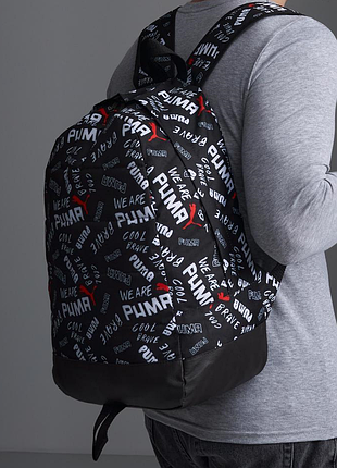 Рюкзак puma чорний, рюкзак портфель чоловічий міський спортивний пума