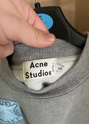 Жіночий світшот acne studios grey beta say no to drugs4 фото