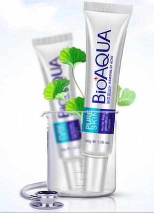 Крем bioaqua проти акне і запалень для обличчя.3 фото
