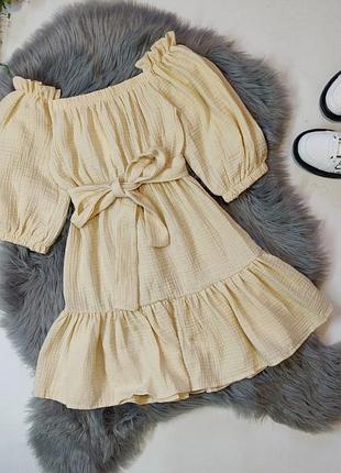 Нежное, летнее платье для модницы 
ткань муслин отличного качества