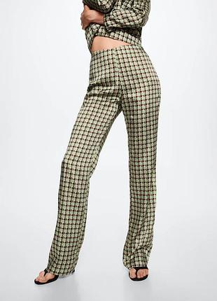 Атласные брюки m mango