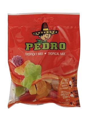 Желейные конфеты pedro тропический микс 80 г 10 шт